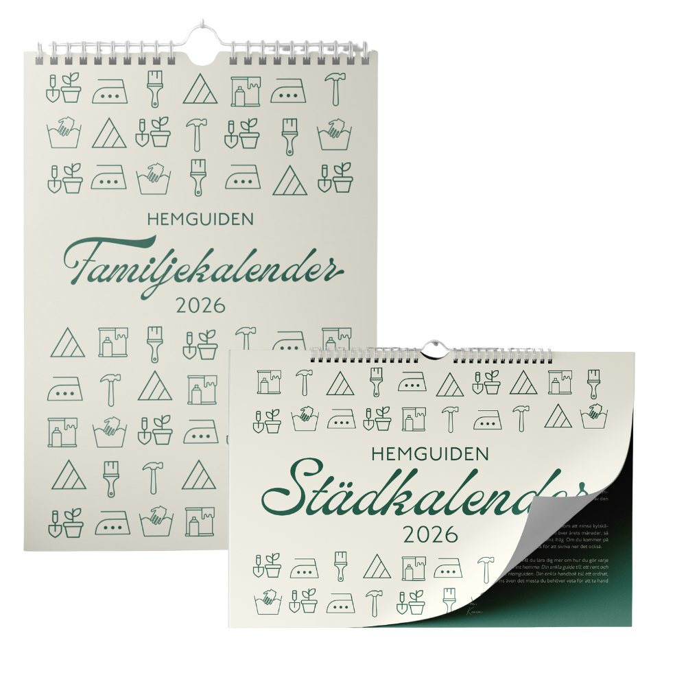 Familjens städkalender 2026 + Städkalender 2026