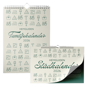 Familjens städkalender 2026 + Städkalender 2026